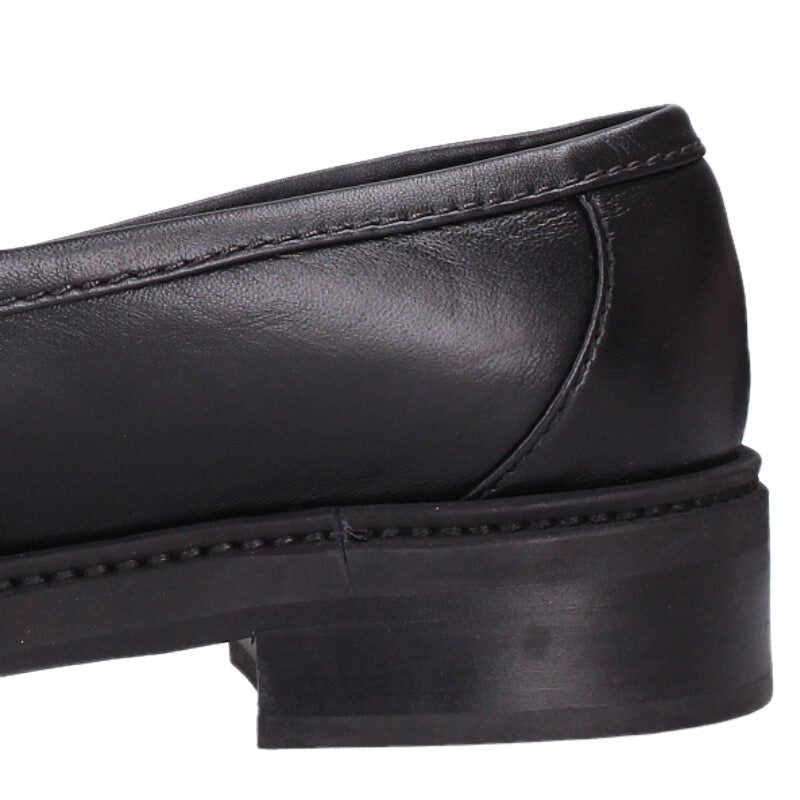 Chanel Black Matelassé Coco Mark Turn-lock Loafers Size 39.5