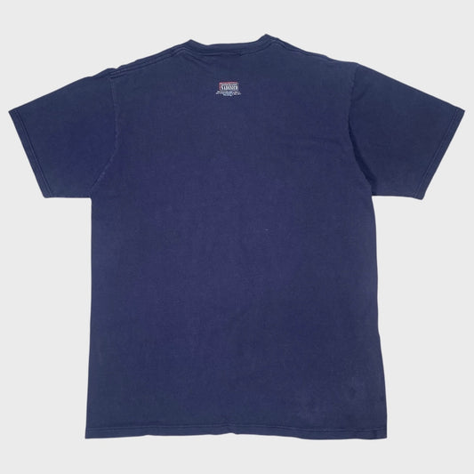 JERZEES 90's Martian Successor Nadesico T-Shirt Navy Size L
