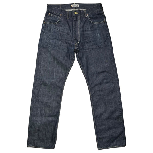 A BATHING APE BAPE STA Stitch Denim Pants Indigo Size M