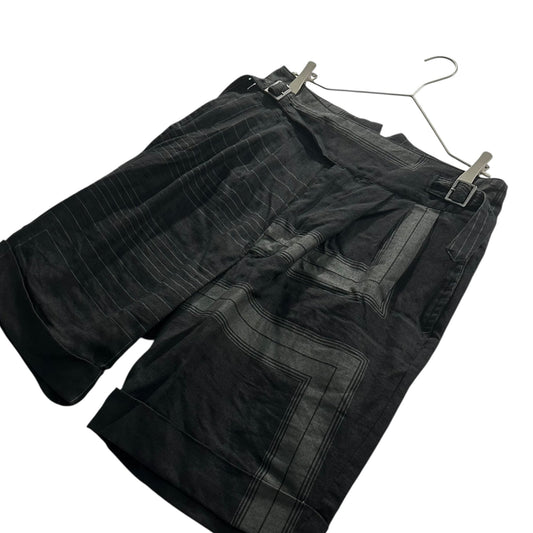 The Viridi-anne 21SS Square-Print Ghurka Shorts Size 2