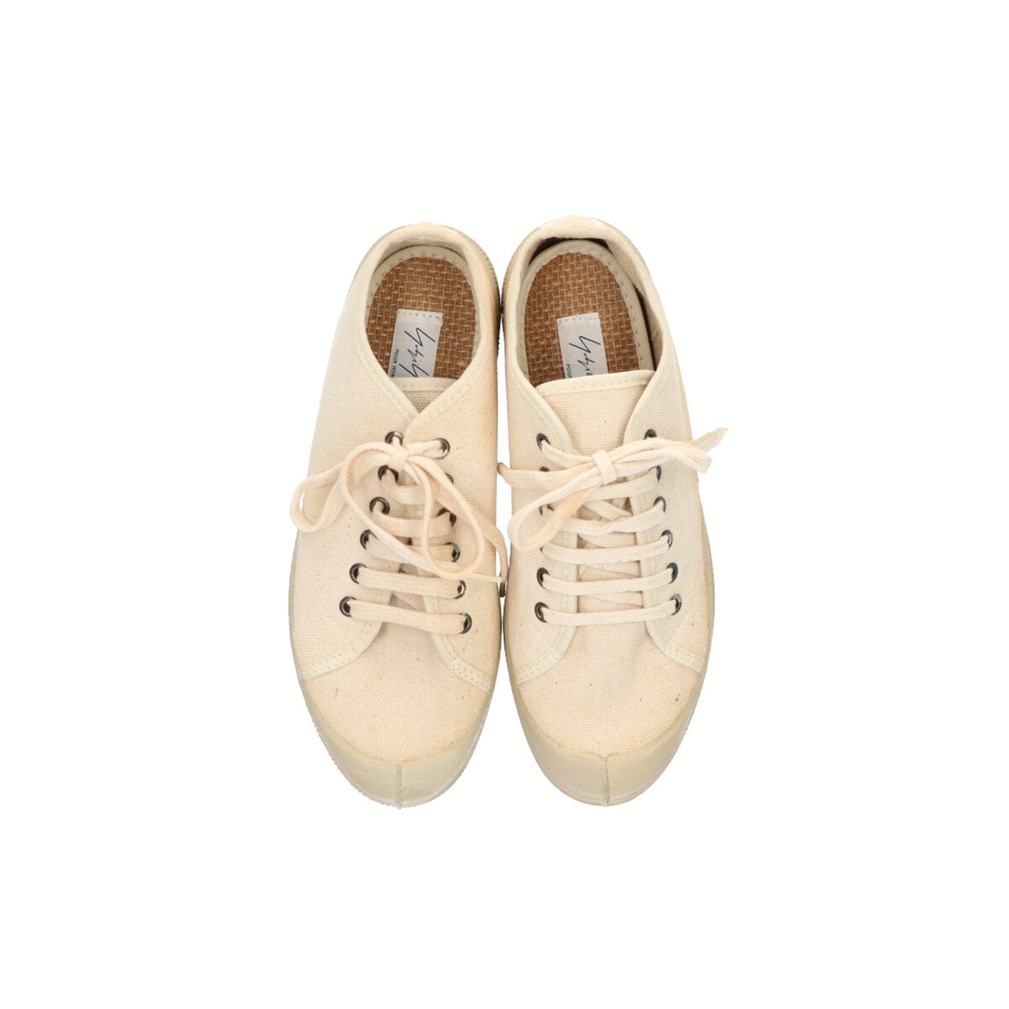 Yohji Yamamoto 1998 S/S Beige Low Top Sneakers Size EU 40