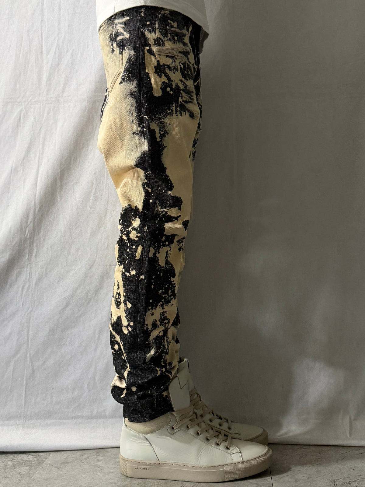 MILKBOY Bleached Splatter Denim Jeans