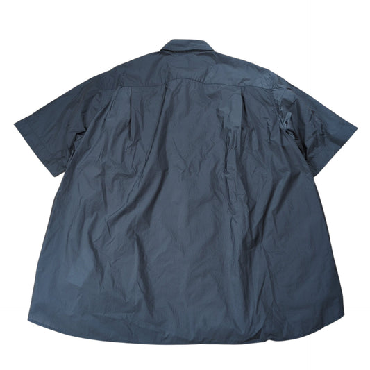 sacai 2025SS Zip Detail Rip Stop Nylon Shirt Gray Size 1