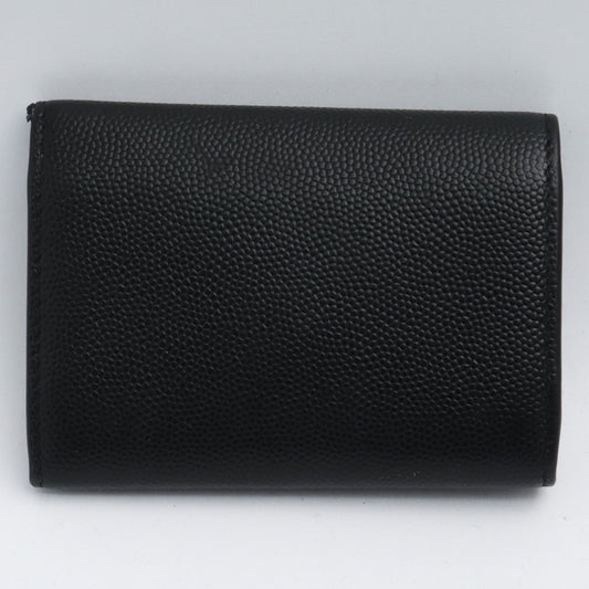 SAINT LAURENT PARIS 6-Ring Leather Key Case Black Size F