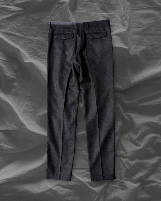 Dior HOMME AW15 Wool Trousers Leather Piping Grey Size 46
