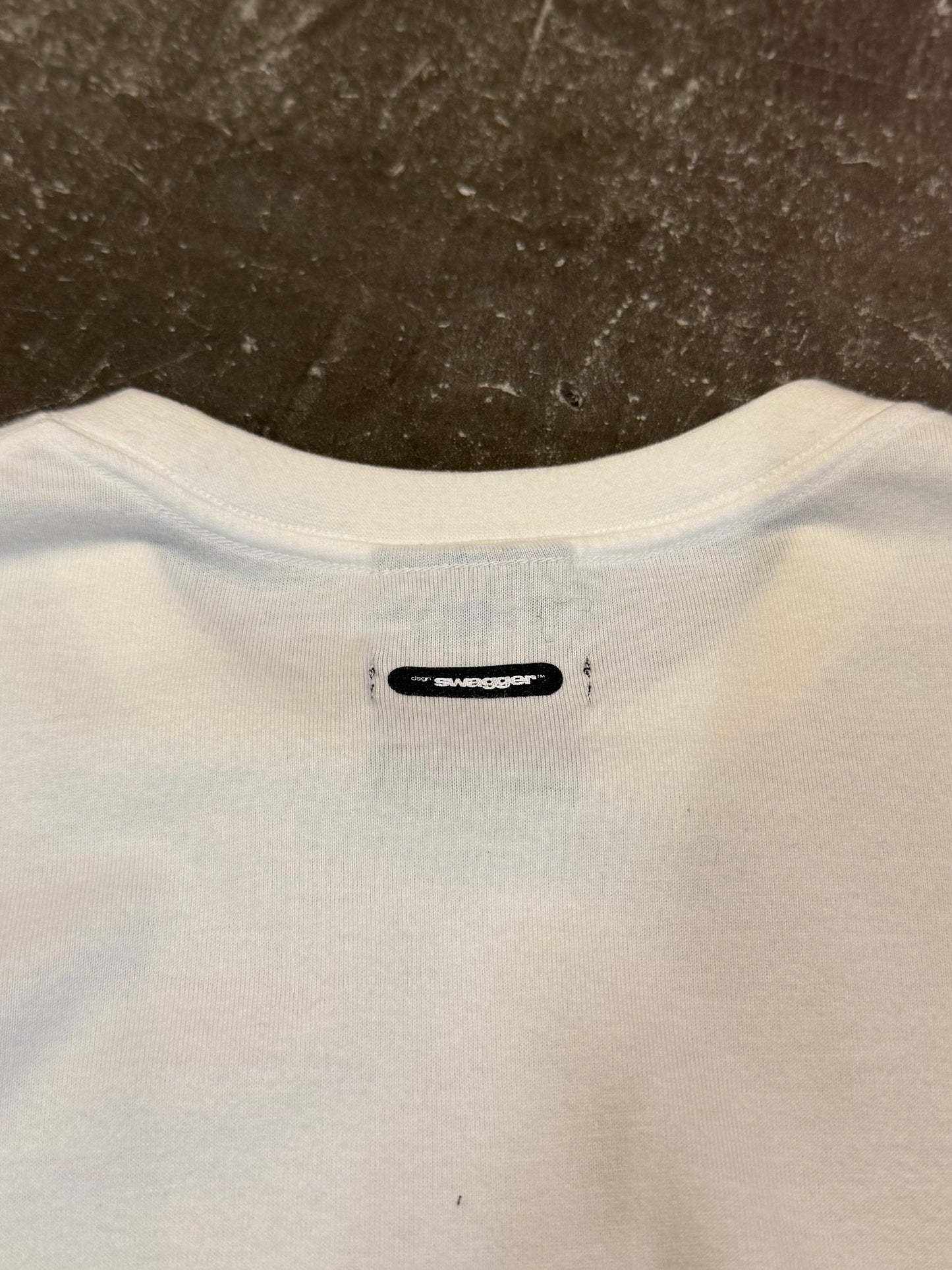 Swagger White Cotton T-Shirt Size XXL