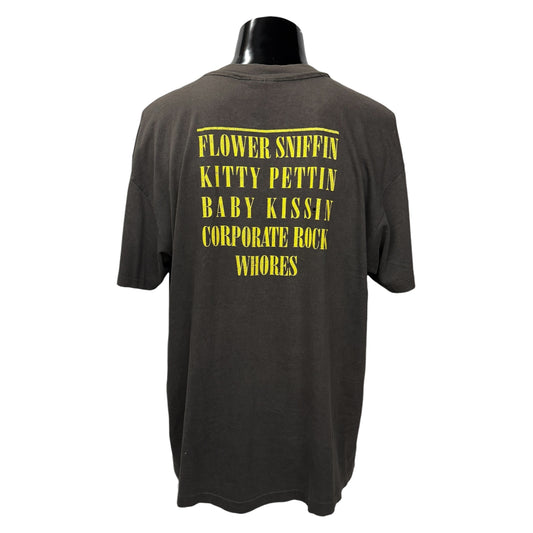 NIRVANA 90s Vintage SMILE Backstage Pass T-Shirt Size XL