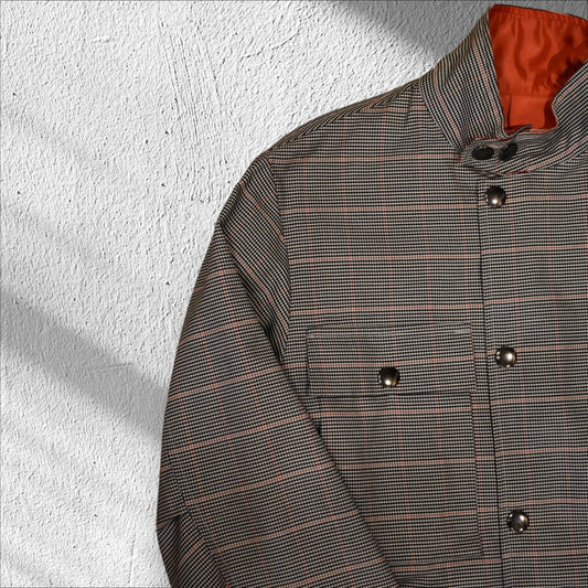 Vintage Hisao Saito Motorcycle Jacket Cotton Nylon Size M