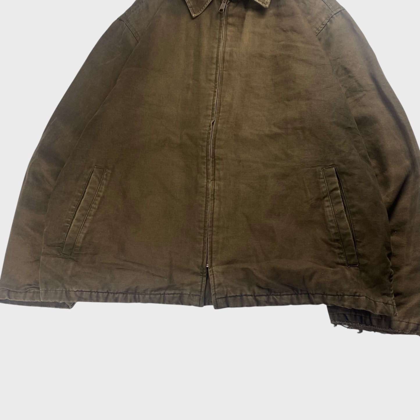 Eddie Bauer 00s Zip Up Cotton Blouson Size 2XL