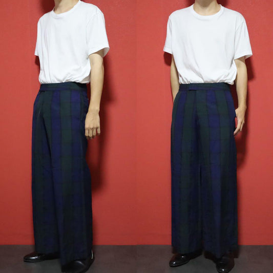 Comme des Garcons tricot 02SS Black Watch Check Wide Size M