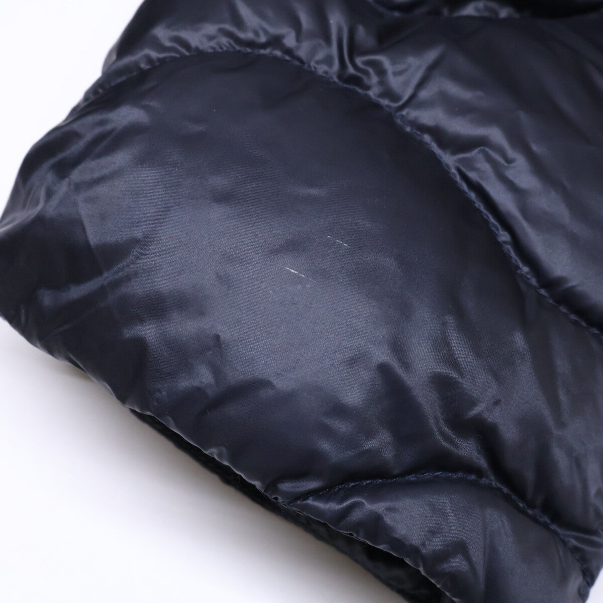 MONCLER DUBOC Hooded Quilted Down Coat Navy Size 3