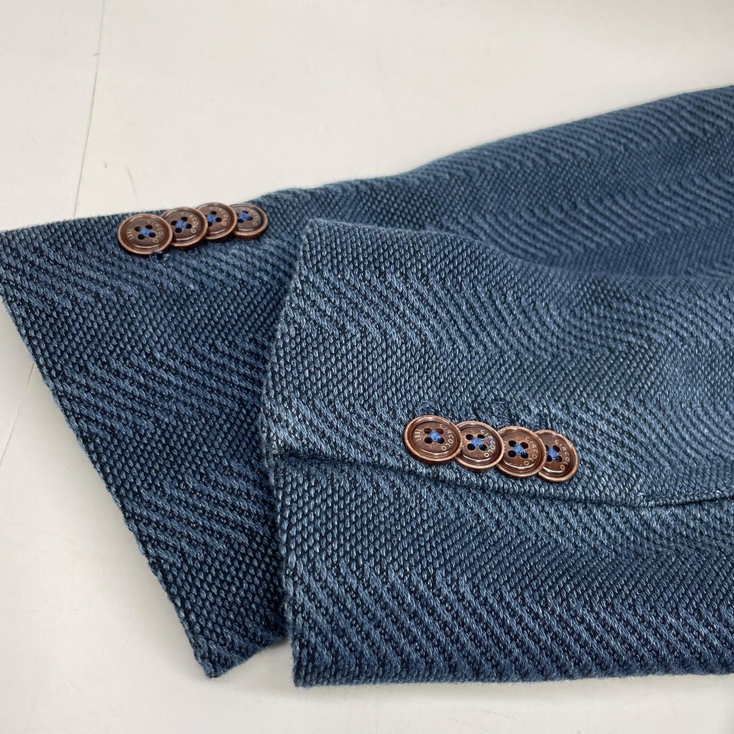CIRCOLO1901 Blue Denim 2B Single Jacket