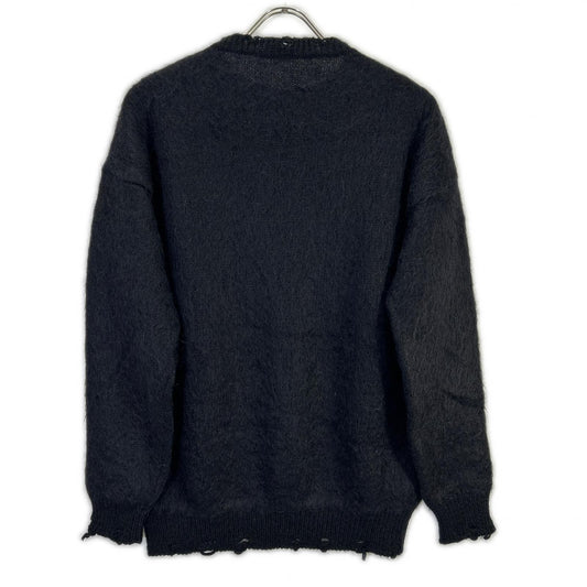 SAINT LAURENT PARIS 22 Playboy Mohair Knit Black Size XS