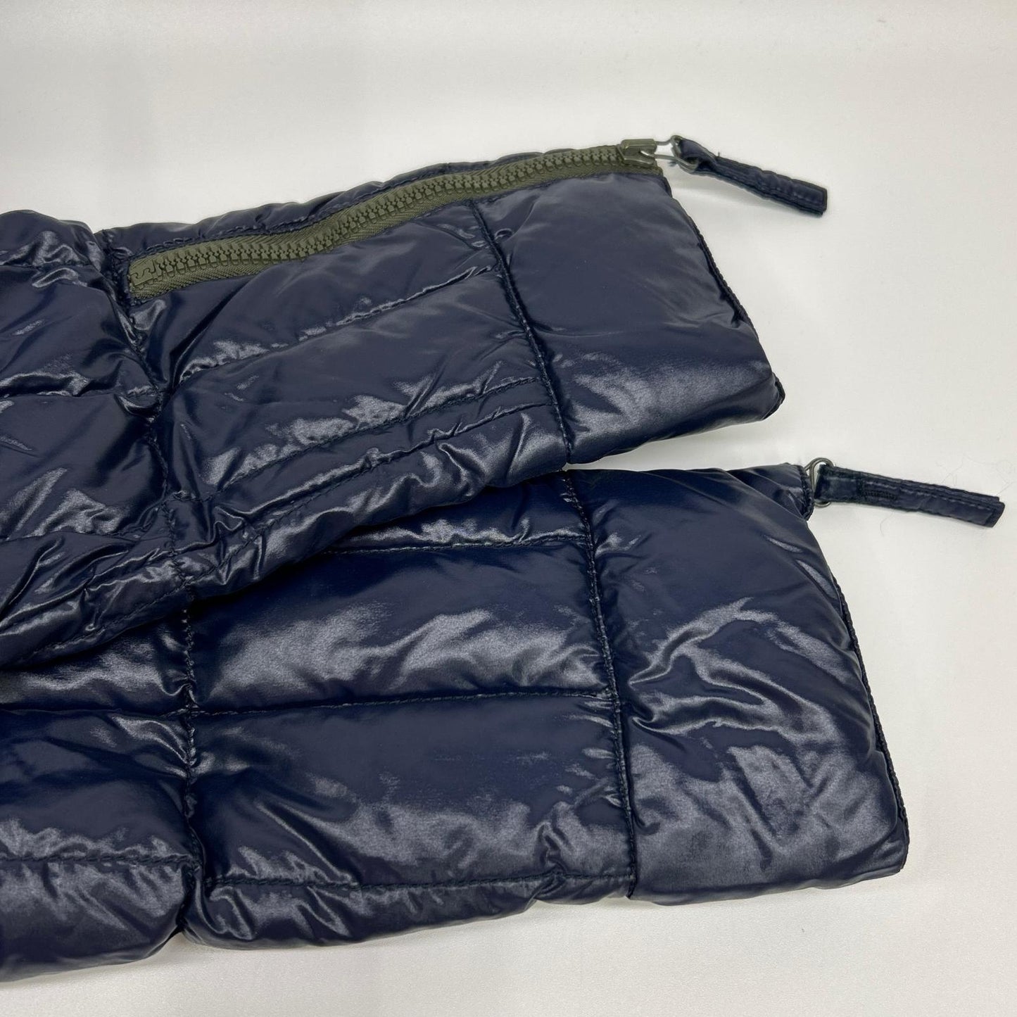 DUVETICA Navy Khaki Reversible Down Jacket