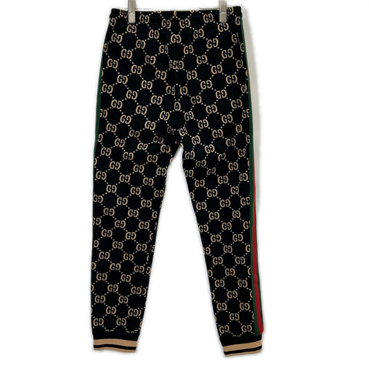 GUCCI GG Monogram Sweatpants Black Sweatshirt Size S