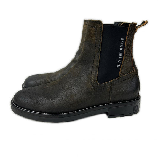 DIESEL Brown D-Throuper CB Side Gore Boots Size EU 44
