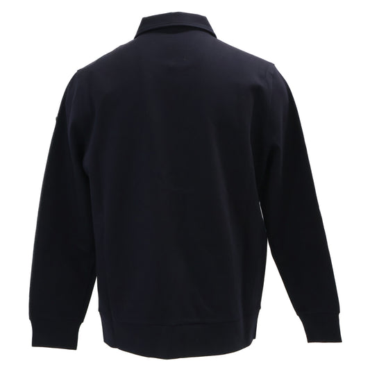 MONCLER FELPA CON ZIP Cotton Half-Zip Sweatshirt Navy Size M