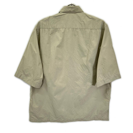 JILSANDER Gray Cotton Short Sleeve Shirt Size 38