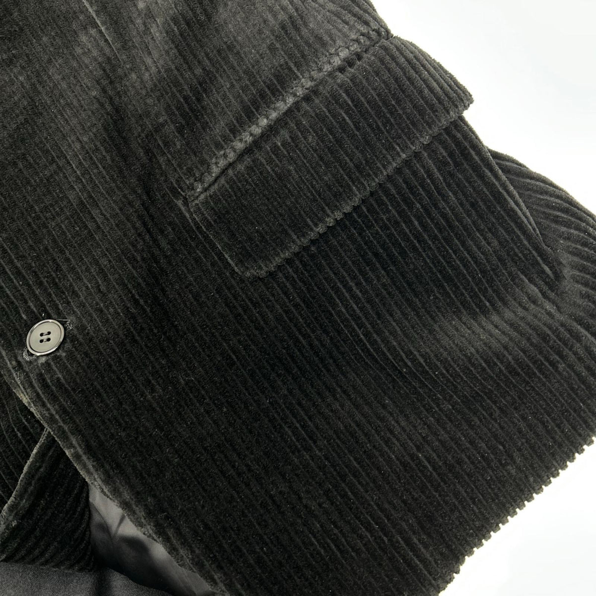 YvesSaintLaurent Black Corduroy Tailored Blazer