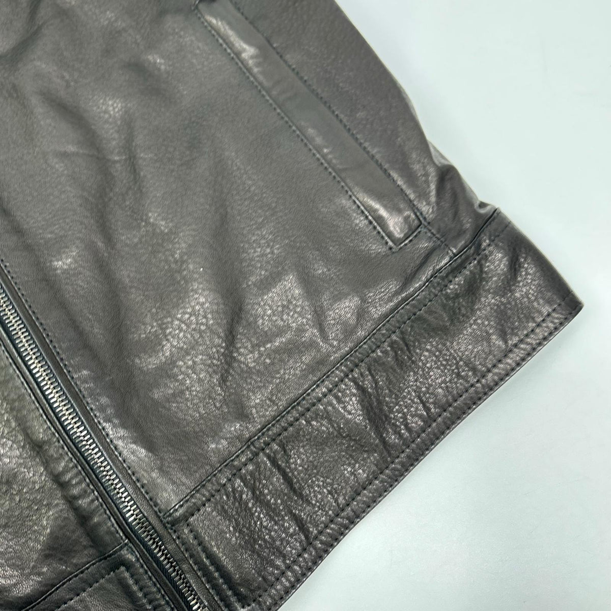 EMMETI JURI Black Lambskin Single Rider's Jacket Size 44