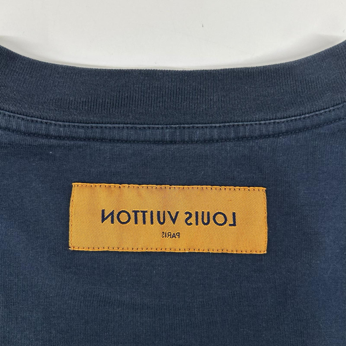 LOUIS VUITTON 23SS LV Debossed T-Shirt Navy Size L