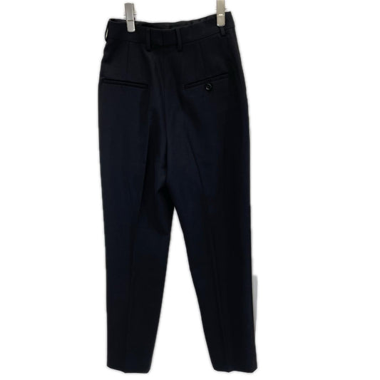 CELINE 2P106120D Wool 2-Pleat Trousers Black Size 38