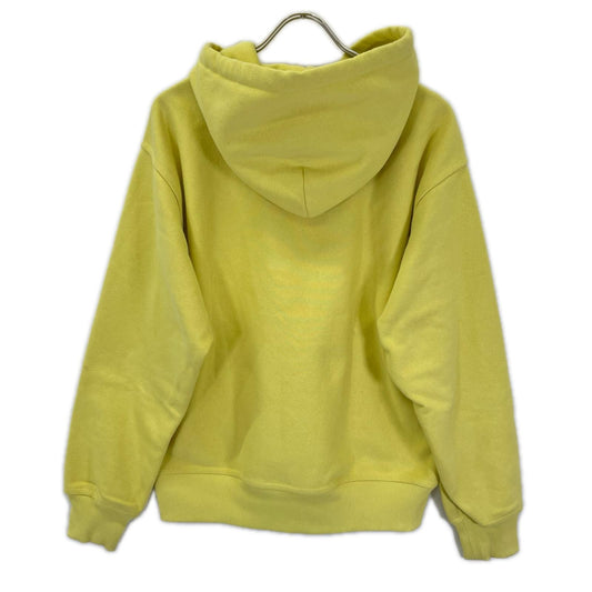 stussy Yellow Cotton Embroidered Logo Hoodie Size S