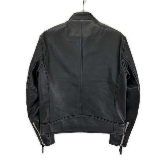 schott Cafe Racer Single Rider Leather Jacket Black Size M
