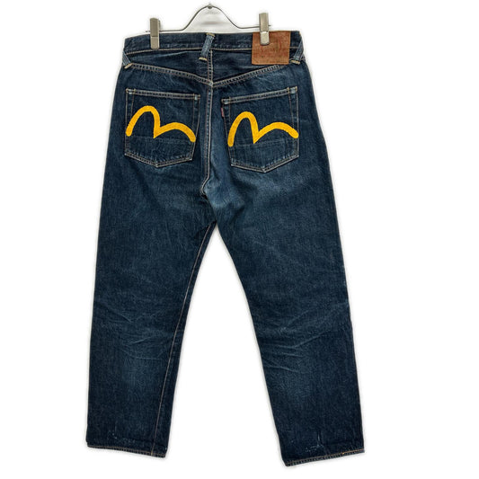 EVISU 2001 No.1 Special Yellow Gull Selvedge Jeans Size 34