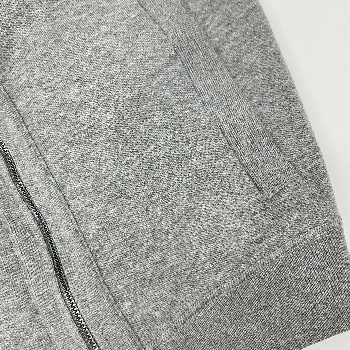 HUGOBOSS Cotton Zip-Up Cardigan Gray Size S