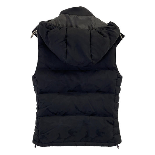 jun hashimoto Black 3-Way Camo Jacquard Down Vest Size 3