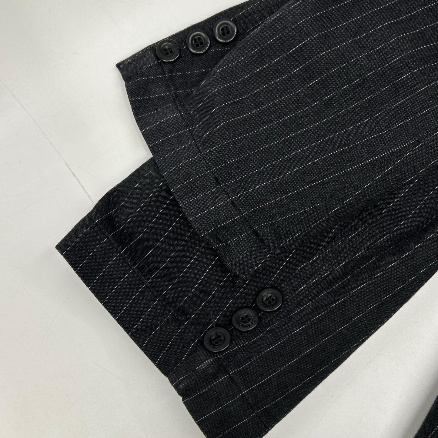STONE ISLAND 00s Grey Pinstripe 3B Blazer