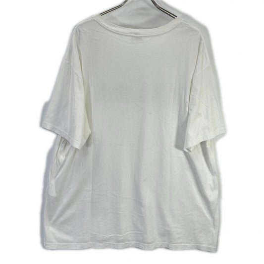 CELINE Classic Logo Loose White Cotton T-Shirt Size XXL