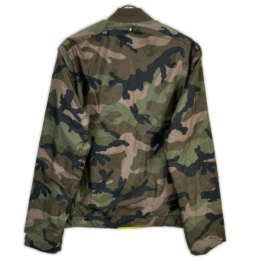 VALENTINO Khaki Camo Reversible Nylon Blouson Jacket Size 48