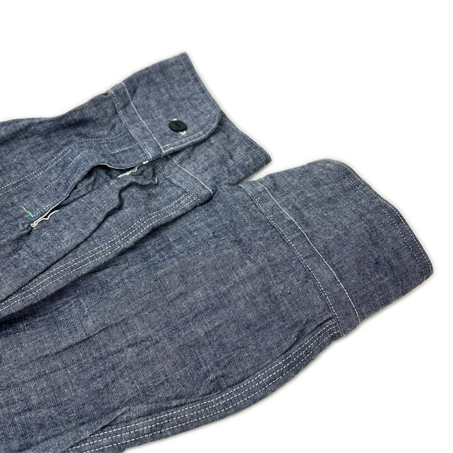 NIGEL CABOURN Cotton Long Sleeve Shirt Navy Size 52