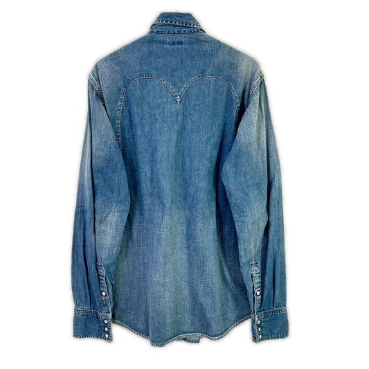 KAPITAL Western Denim Shirt Indigo Size XL
