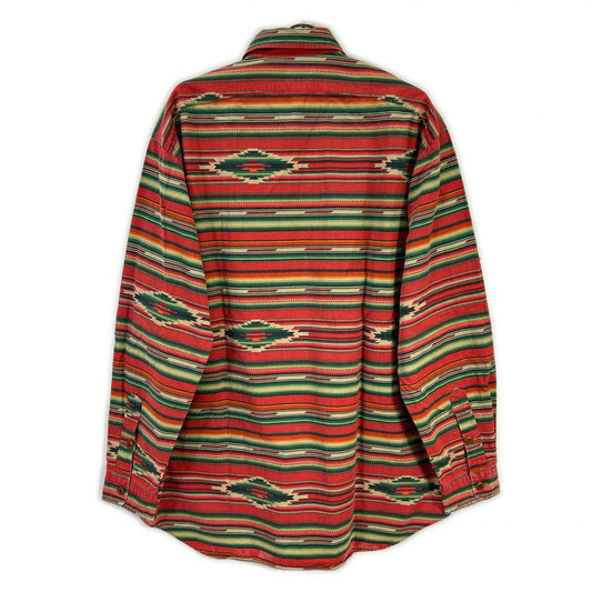 POLObyRalphLauren 90s Native Pattern Long Sleeve Polo Size L