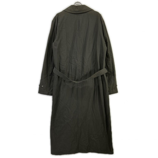 GIORGIOARMANI Khaki Check Lining Belted Trench Coat