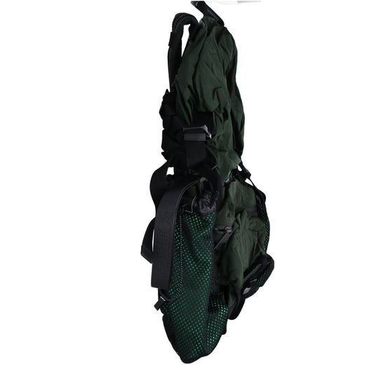 BOTTEGA VENETA Nylon Backpack Green/Black Size ONE SIZE