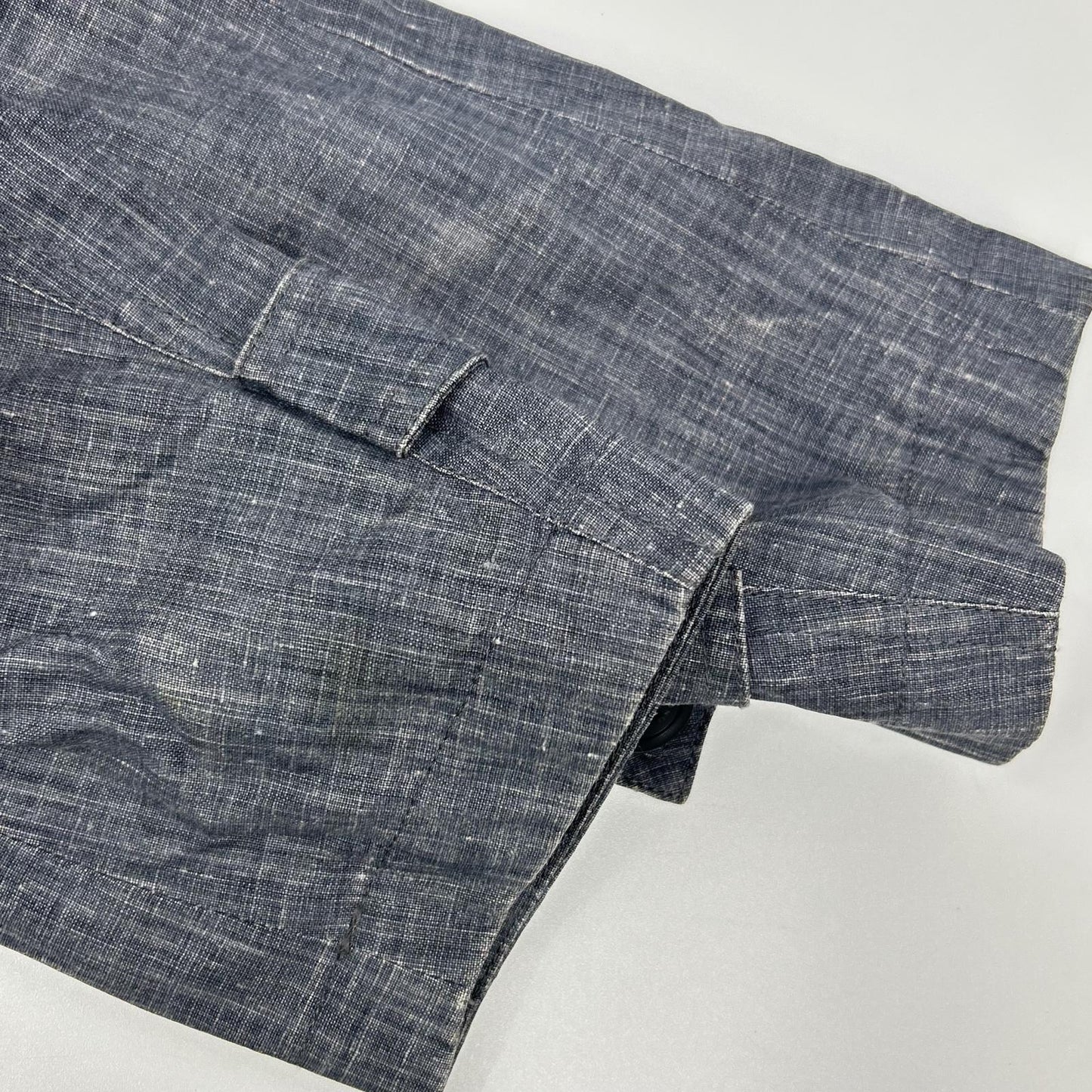 HERNO IM0126U Trench Coat Blue Cotton Size 46