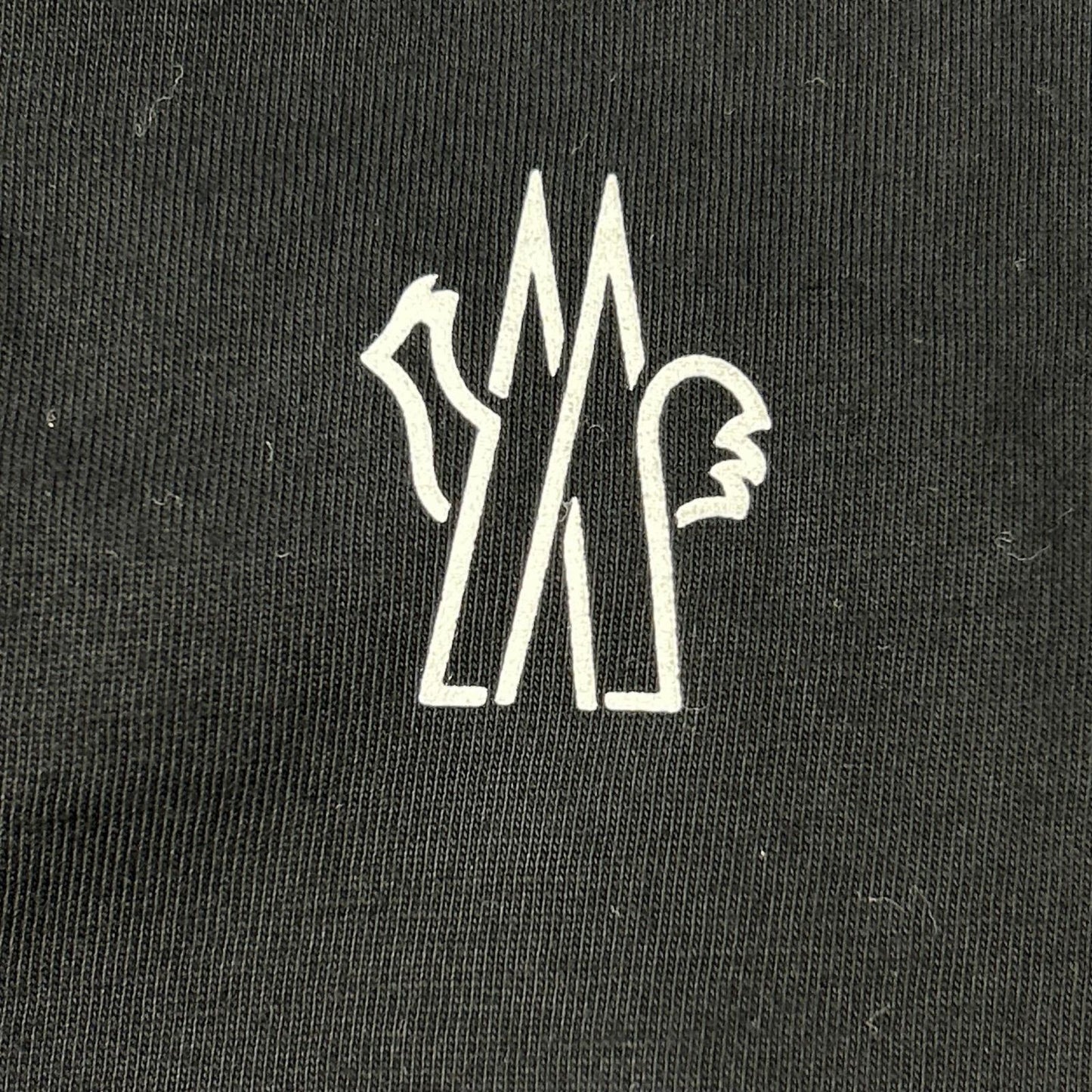 MONCLER 24SS Cotton Logo Patch Long Sleeve T-Shirt Black Size S