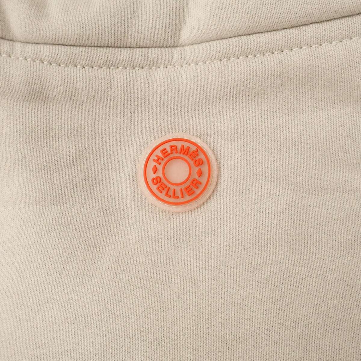 HERMES H800742E Sellier Button Zip Up Hoodie Gray Size XL