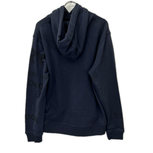 BURBERRY Horseferry Print Cotton Hoodie Dark Navy Size M