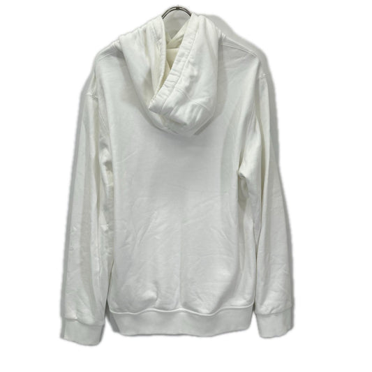 BURBERRY White Raynerbridge EKD Logo Cotton Hoodie Size L