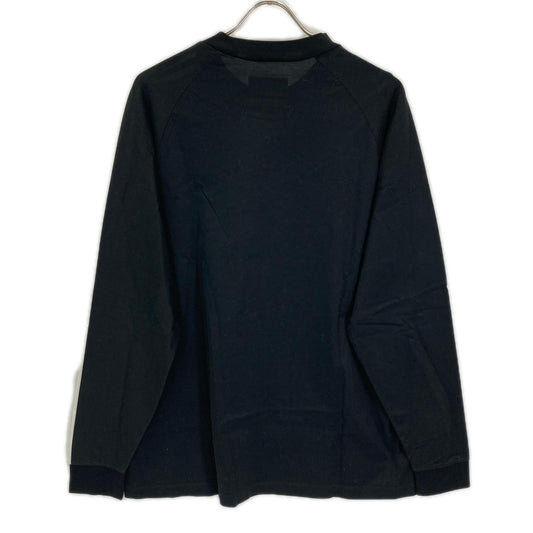 Y-3 Black Three-Stripe Cotton Long Sleeve T-Shirt Size M
