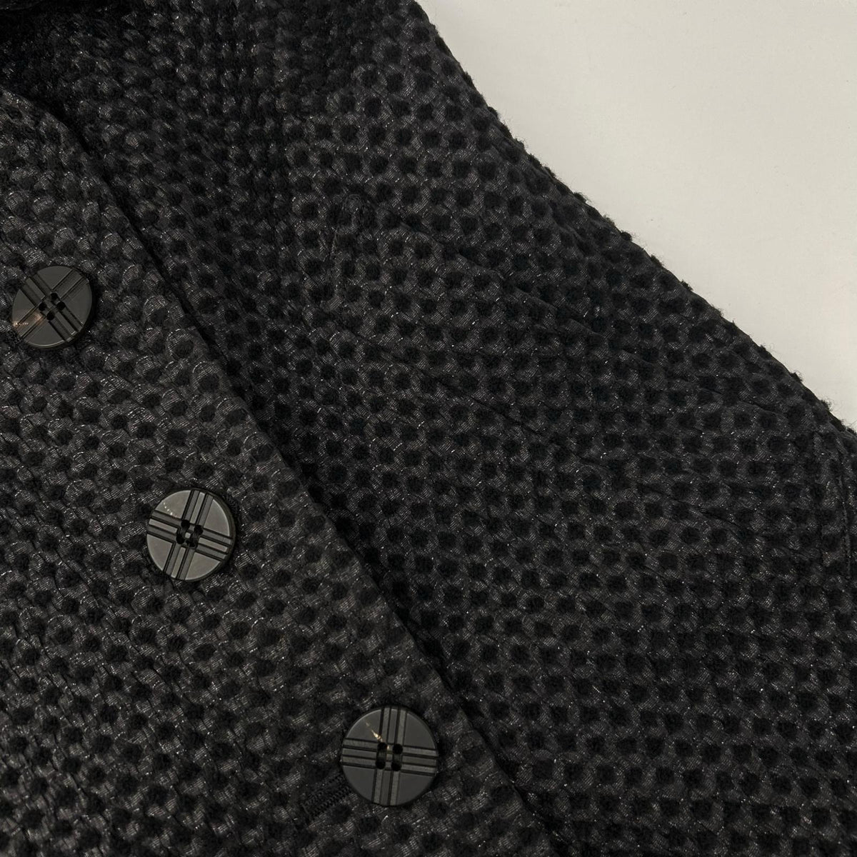 ISSEY MIYAKE MEN 14AW Geometric Wool Pea Coat Size 3