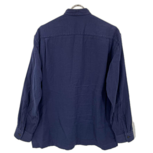 ISSEY MIYAKE MEN ME61FJ013 Band Collar Shirt Navy Size 3