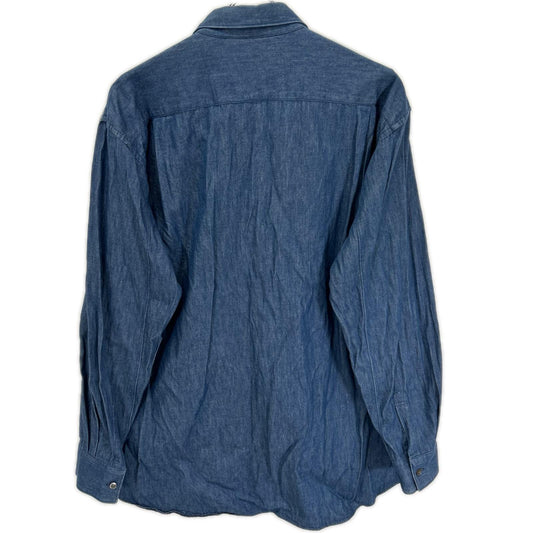 COMMEdesGARCONS SHIRT 21AW Denim Patchwork Shirt Blue Size L