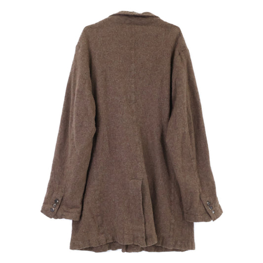 COMMEdesGARCONS HOMME DEUX 21AW Felted Coat Brown Size L