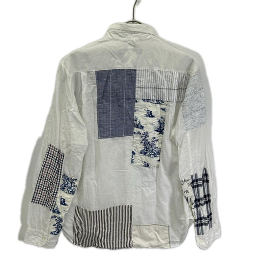 JUNYA WATANABE MAN 20SS White Linen Patchwork Shirt Size L